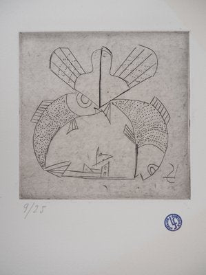 Léopold Survage, Fishes, 20th-Century, Original Etching-KHH-1280877