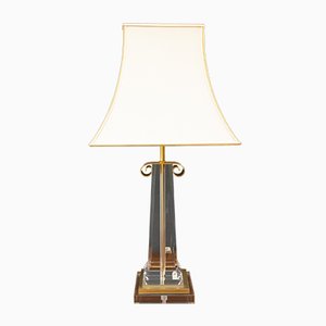 Les Arcades Acrylic Glass Gold-Plated Brass Table Lamp-GCG-782564