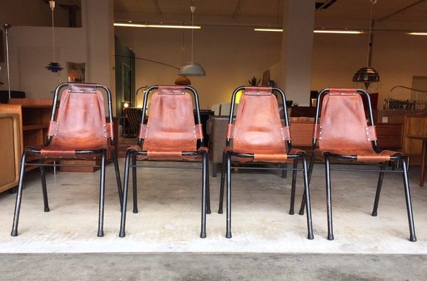 Les Arcs Chairs by Charlotte Perriand, 1950s, Set of 4-WSA-831315