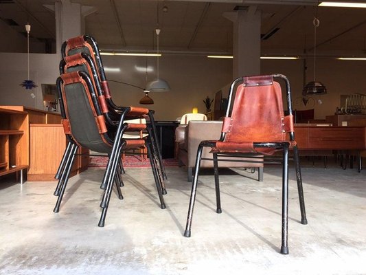 Les Arcs Chairs by Charlotte Perriand, 1950s, Set of 4-WSA-831315