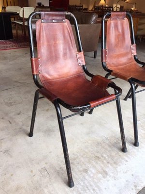 Les Arcs Chairs by Charlotte Perriand, 1950s, Set of 4-WSA-831315