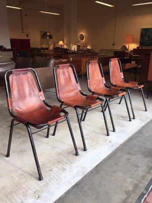 Les Arcs Chairs by Charlotte Perriand, 1950s, Set of 4-WSA-831315