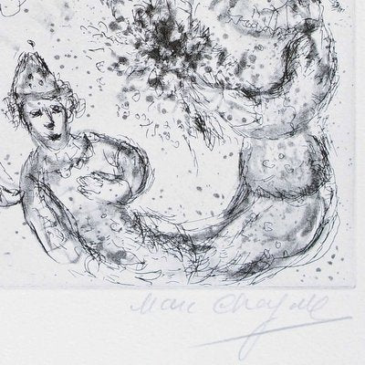 Les Danseurs à la Lune - Original Etching by Marc Chagall - 1967 1967-ZCI-756385