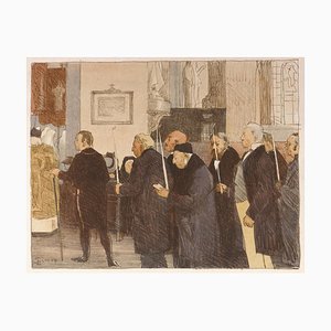 Les Marguillers - Original Lithograph by L- J. Simon in the Early 20th Century Early 20th Century-ZCI-760703