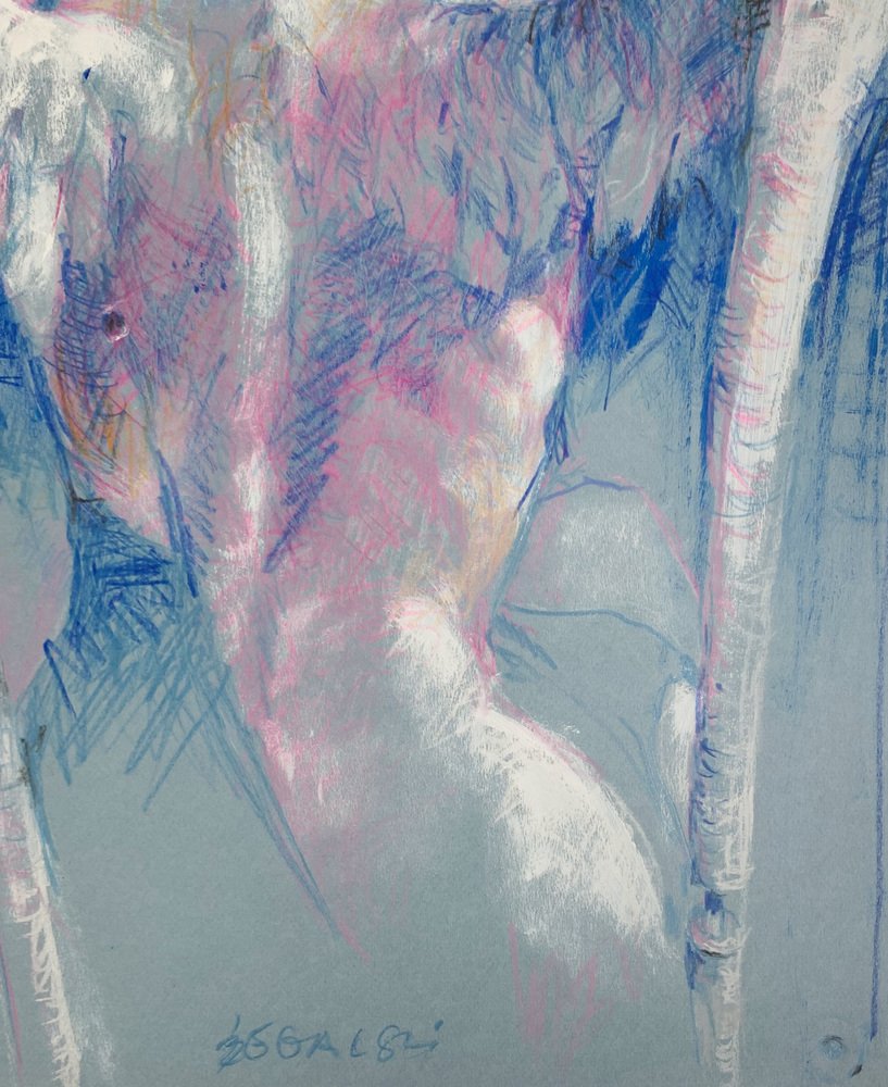 Leszek Zegalski, Angel, Pastel on Paper