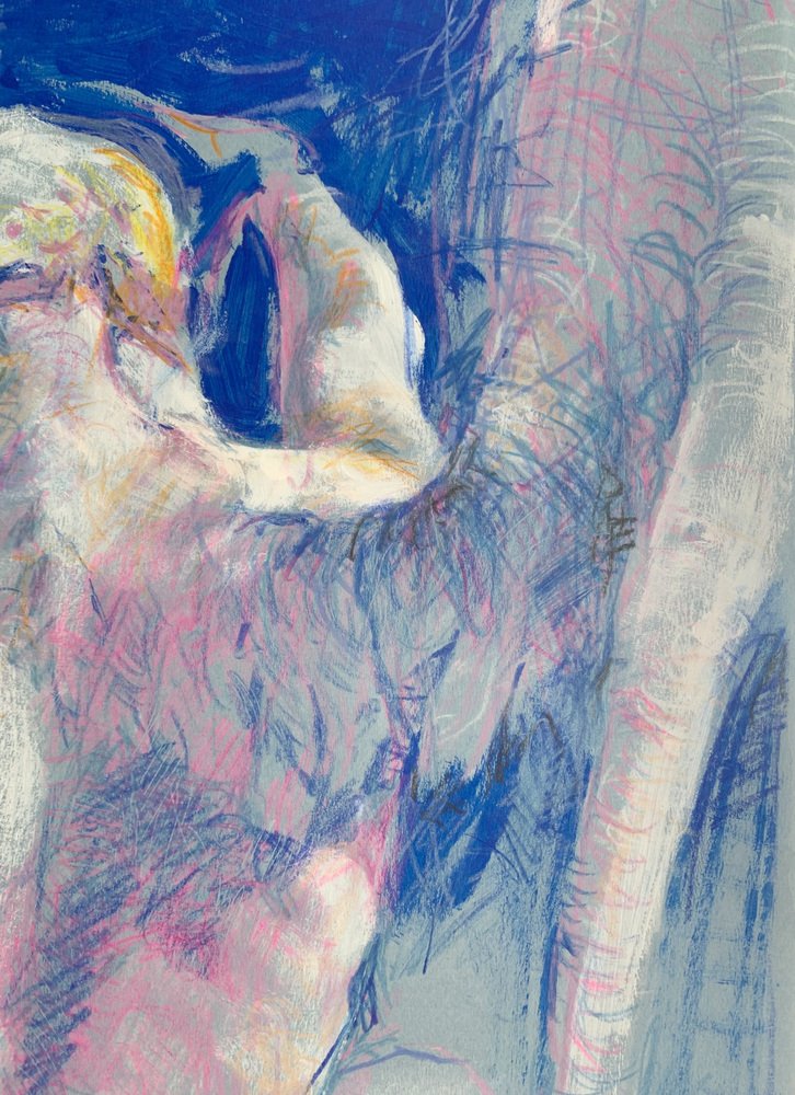 Leszek Zegalski, Angel, Pastel on Paper