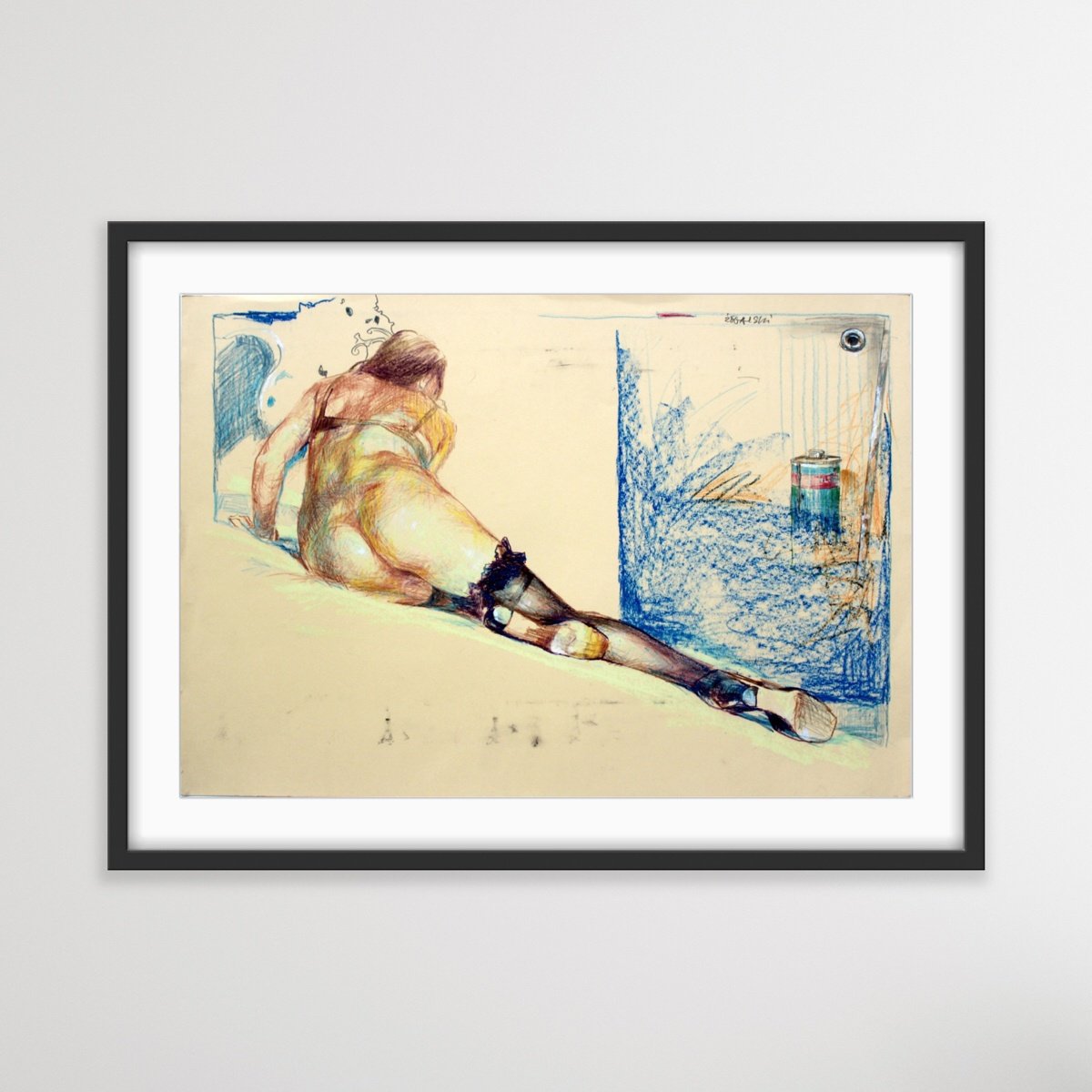 Leszek Zegalski, Nude, 2018, Mixed Media on Paper