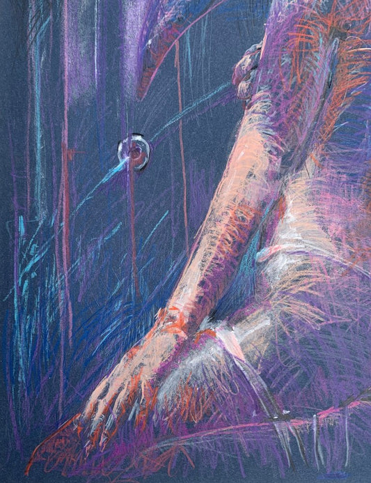 Leszek Zegalski, Nude, Pastel on Paper