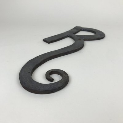 Letter R with Wrought Iron Curl, 1970s-YNA-656153