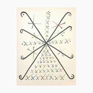 Letter X - Original Lithograph by Raphael Alberti - 1972 1972-ZCI-757914