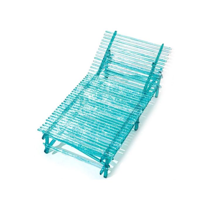 A'MARE - Recliner polycarbonate sun lounger by edra