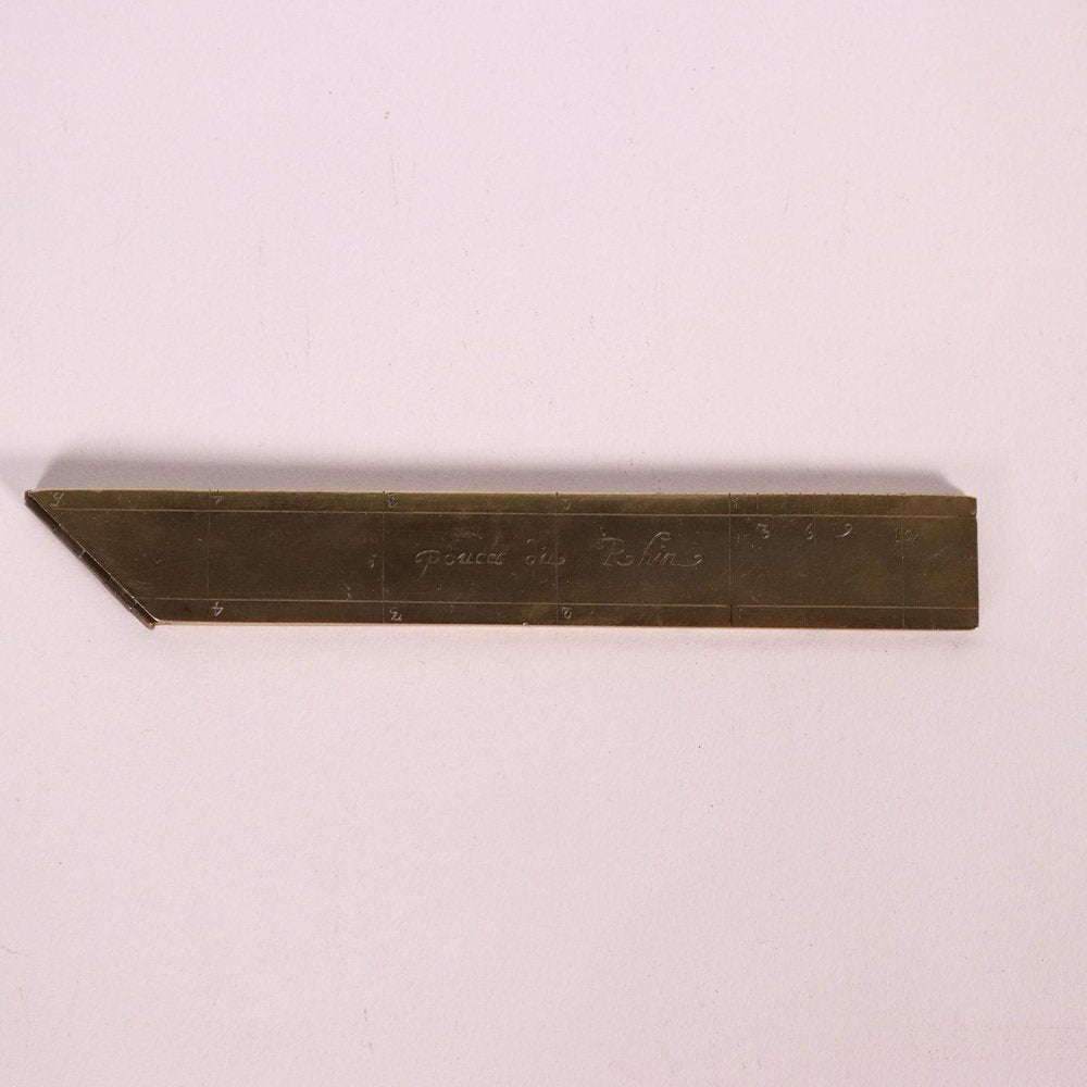 Level Set Square with Plumb Line in Brass, Paris, France, Late 16th Century