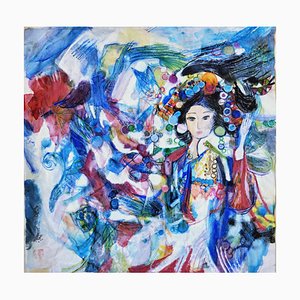 Li Qing-Yan, the Heavenly Maids Scatter Blossoms, 2018, Ink on Paper-CHG-1344006