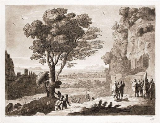 Liber Veritatis - Original B/W Etching after Claude Lorrain - 1815 1815-ZCI-758656