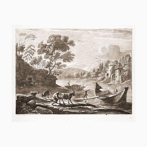 Liber Veritatis - Original B/W Etching after Claude Lorrain - 1815 1815-ZCI-760446