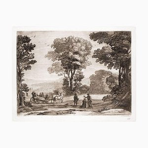 Liber Veritatis - Original B/W Etching after Claude Lorrain - 1815 1815-ZCI-758648