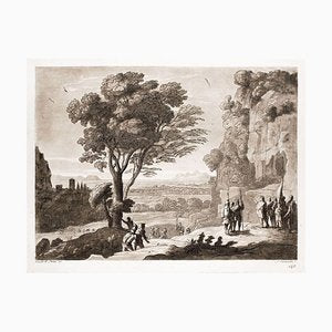 Liber Veritatis - Original B/W Etching after Claude Lorrain - 1815 1815-ZCI-758656