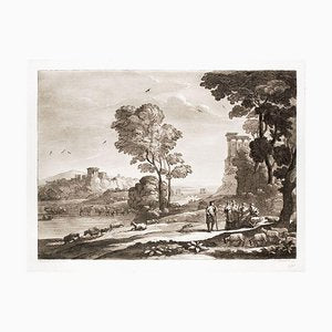 Liber Veritatis - Original B/W Etching after Claude Lorrain - 1815 1815-ZCI-758646