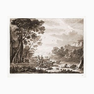 Liber Veritatis - Original B/W Etching after Claude Lorrain - 1815 1815-ZCI-758645