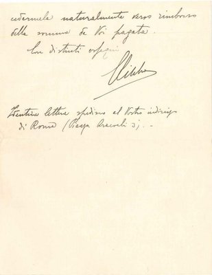 Libero De Libero, Letter by Libero De Libero to Countess Pecci Blunt, Late 1930s-ZCI-871154