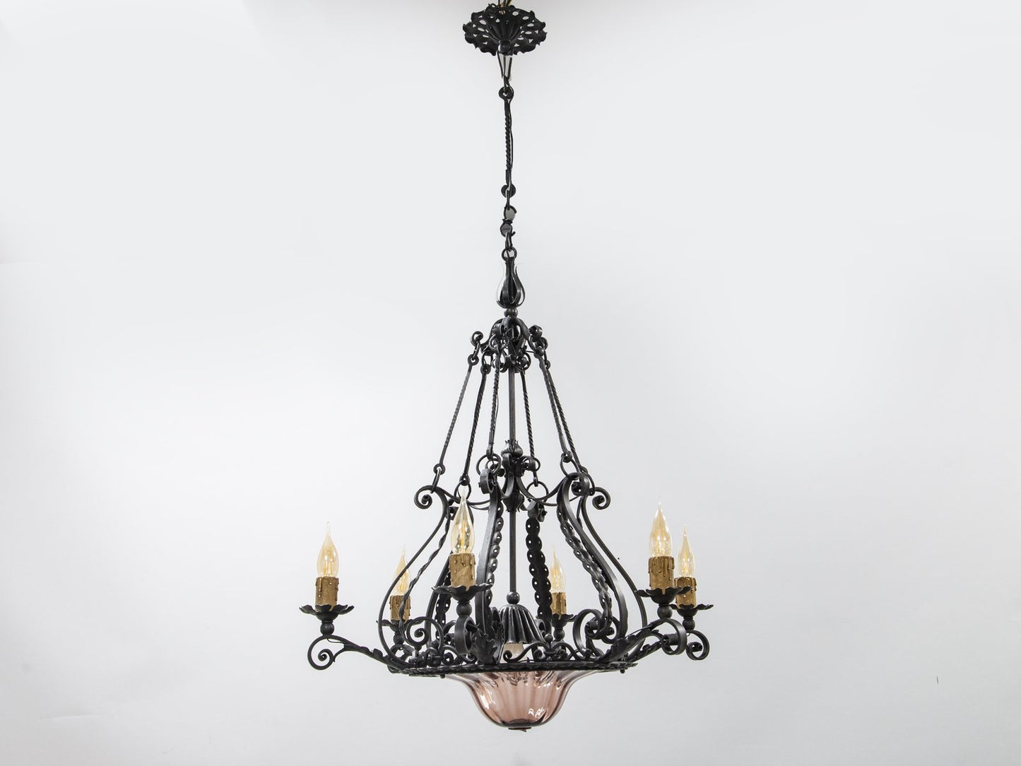 Liberty Chandelier by Alessandro Mazzucotelli, 1890s