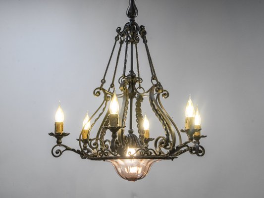 Liberty Chandelier by Alessandro Mazzucotelli, 1890s-XSC-1377055