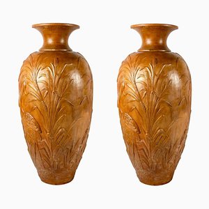 Liberty Monumental Terracotta Vases, 1920, Set of 2-MBH-1032371