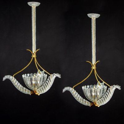 Liberty Pendants by Ercole Barovier, 1940s, Set of 2-MBH-1031925