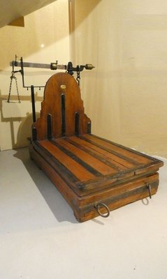 Libra Iron, Brass and Wood Bench by Leonardo Bertani, Italy, 1800s-ERB-883851