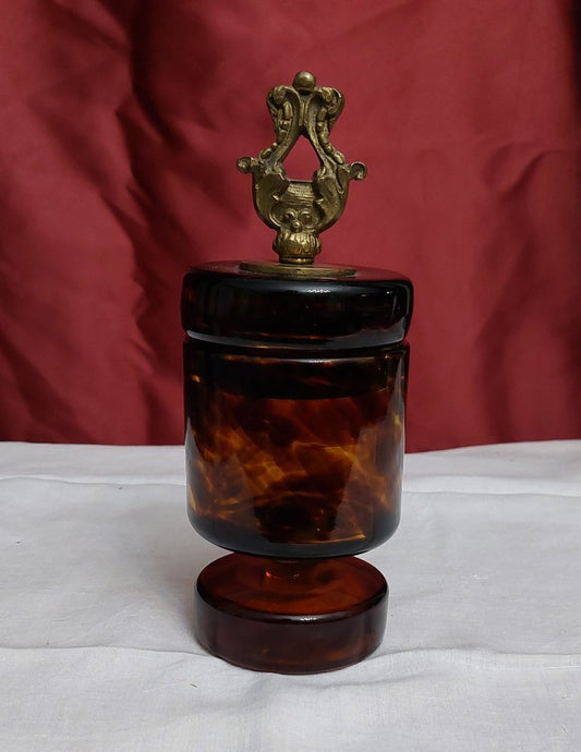 Lidded Vase in Empoli Glass, 1970s