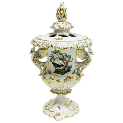 Lidded Vase with Swan Handles from Herend Rothschild-UCH-1224640