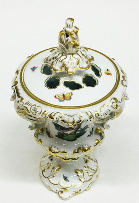 Lidded Vase with Swan Handles from Herend Rothschild-UCH-1224640