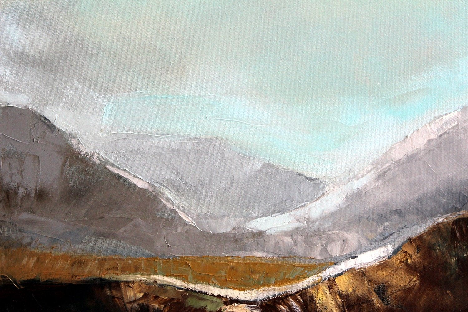 Lidia Domagała, A Valley, Oil on Canvas, 2011