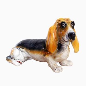 Life-Size Ceramic Basset Hound, 1970s-BQF-932050