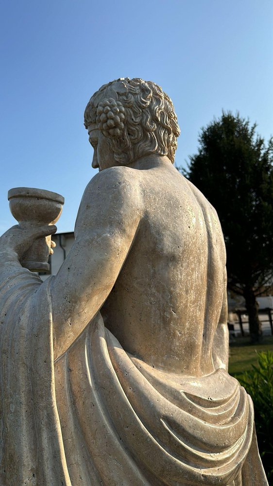 Life-Size Marble Bacho Sculpture, Italy, 1950s