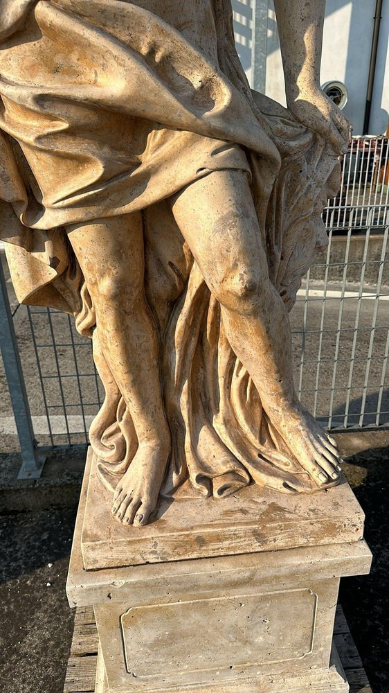 Life-Size Marble Bacho Sculpture, Italy, 1950s