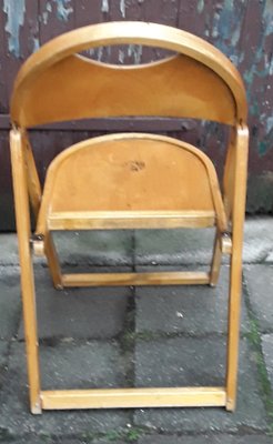 Light Beechwood Collapsible Side Chair, 1960s-HOI-842288