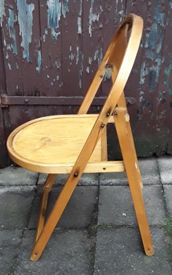 Light Beechwood Collapsible Side Chair, 1960s-HOI-842288