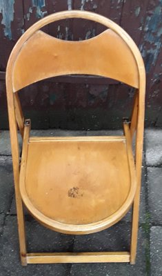 Light Beechwood Collapsible Side Chair, 1960s-HOI-842288