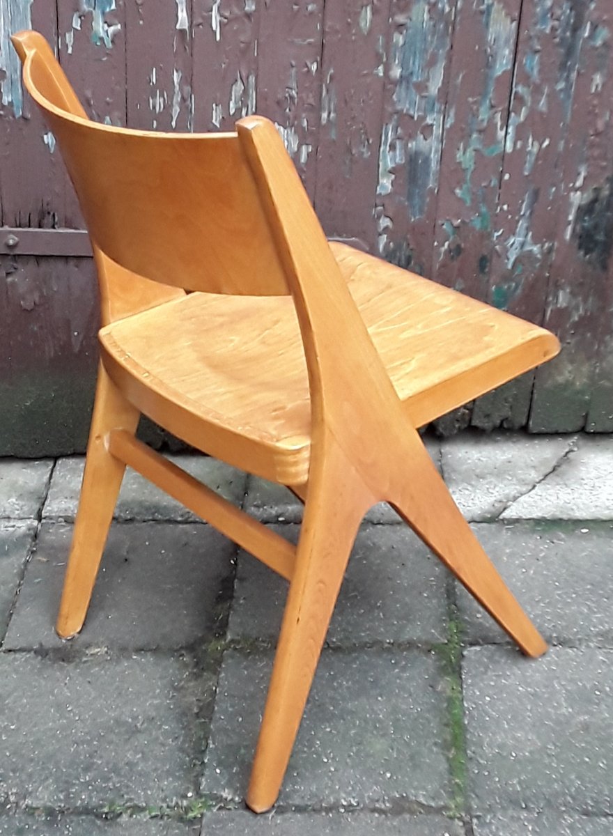 Light Beechwood Side Chair from Casala, 1960s