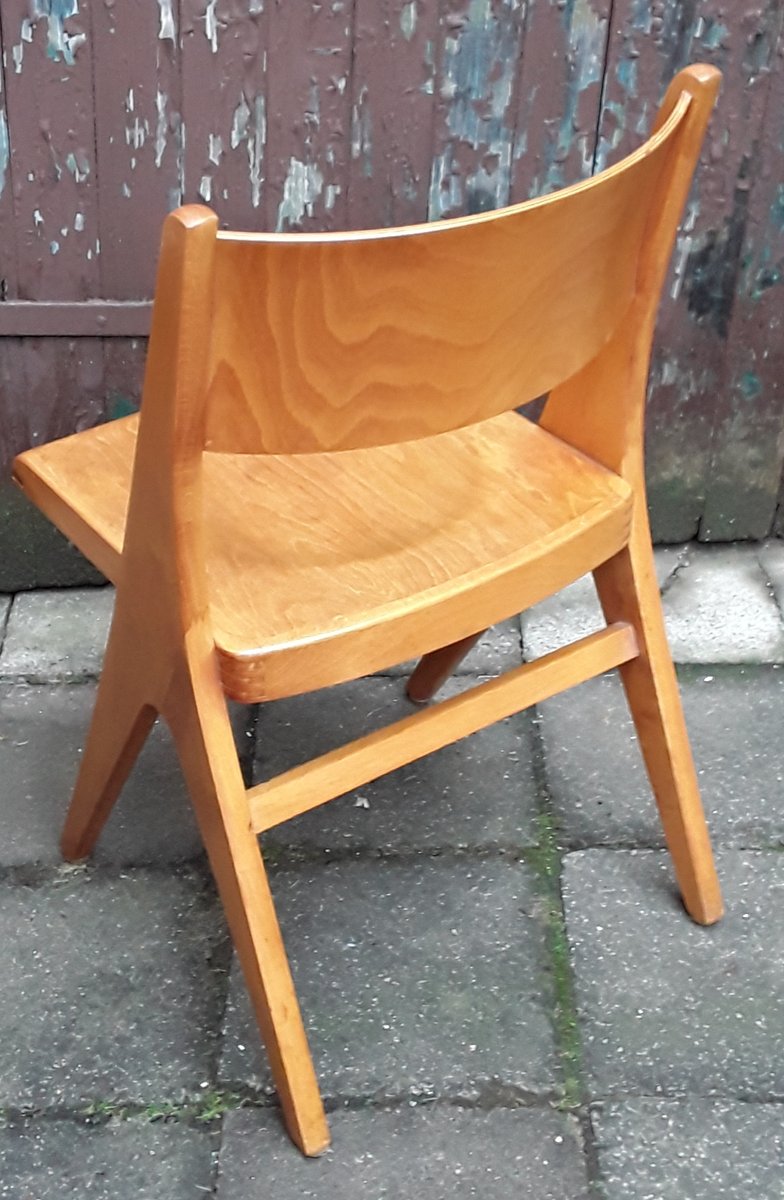 Light Beechwood Side Chair from Casala, 1960s