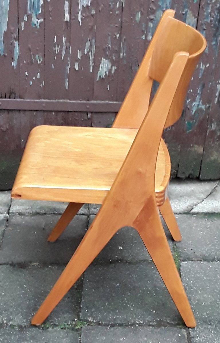 Light Beechwood Side Chair from Casala, 1960s