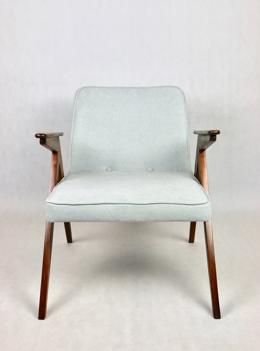 Light Blue Bunny Armchair by Józef Chief Chiefski, 1970s