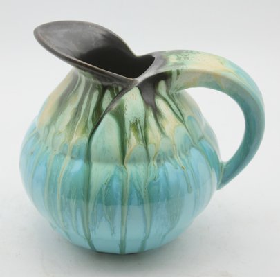 Light Blue Drop Glaze Ceramic Pitcher, Belgium-MJY-1148761