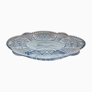 Light Blue Glass Bowl from Ząbkowice Steelworks, 1970s-CAQ-748896