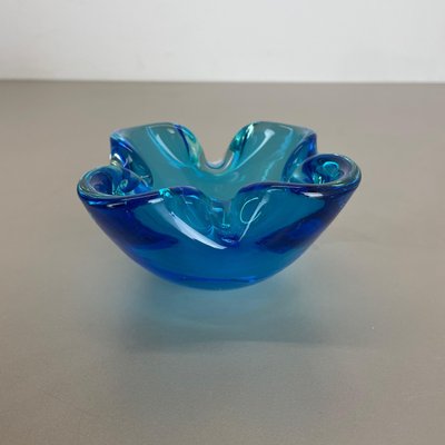 Light Blue Murano Glass Bowl or Ashtray, Italy, 1970s-QZ-1146315