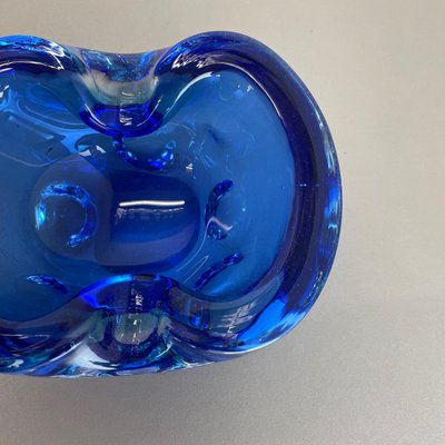 Light Blue Murano Glass Bowl or Ashtray, Italy, 1970s-QZ-1448600