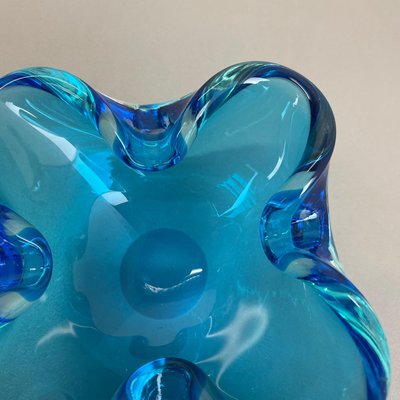 Light Blue Murano Glass Bowl or Ashtray, Italy, 1970s-QZ-1146315