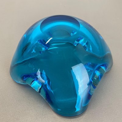 Light Blue Murano Glass Bowl or Ashtray, Italy, 1970s-QZ-1146315