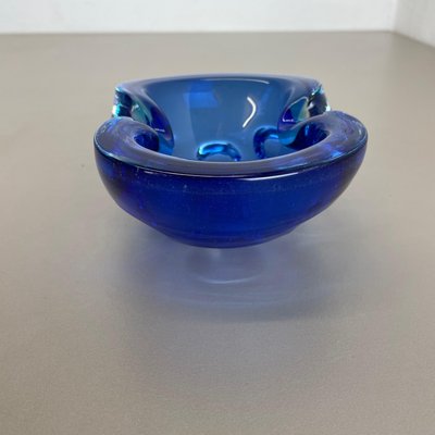 Light Blue Murano Glass Bowl or Ashtray, Italy, 1970s-QZ-1448600